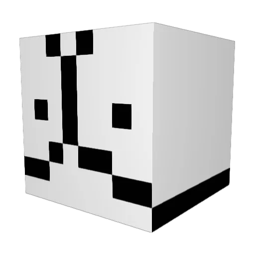 ll11lII11l Minecraft avatar head, 3D render