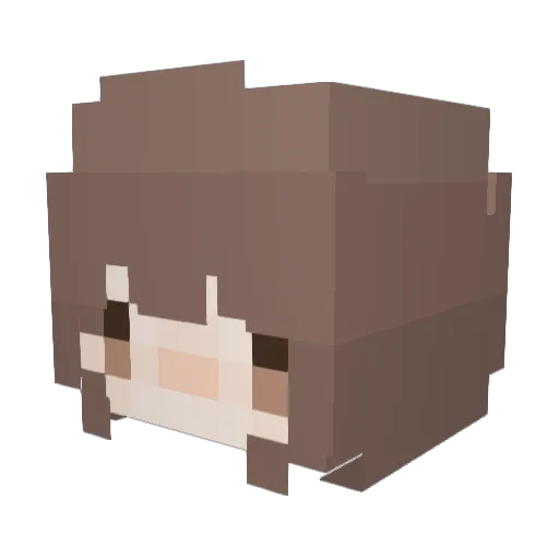 ll4ura Minecraft avatar head, 3D render