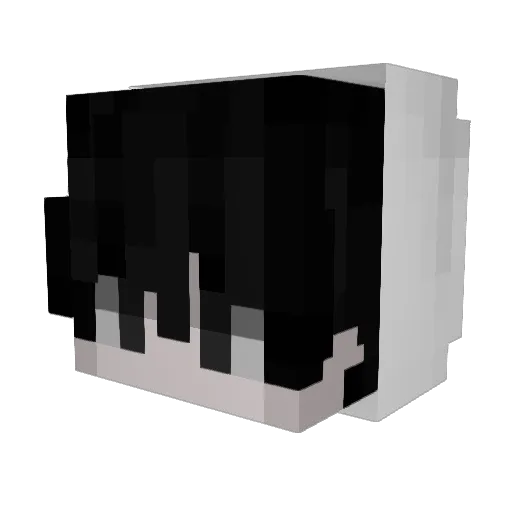 llMitsu Minecraft avatar head, 3D render