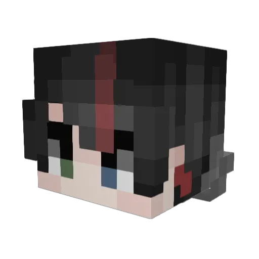 llPixll Minecraft avatar head, 3D render