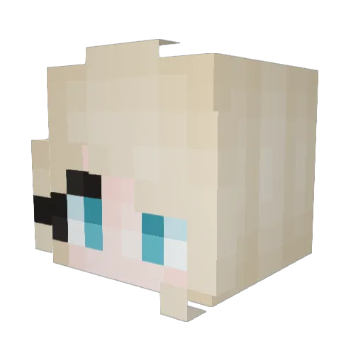 llRayll Minecraft avatar head, 3D render