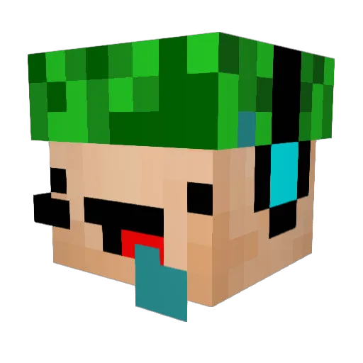 llStefll Minecraft avatar head, 3D render