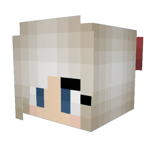 llWynterll Minecraft avatar head, 3D render