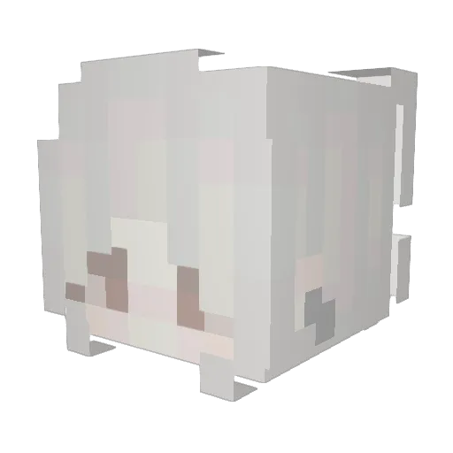 llalsdk Minecraft avatar head, 3D render