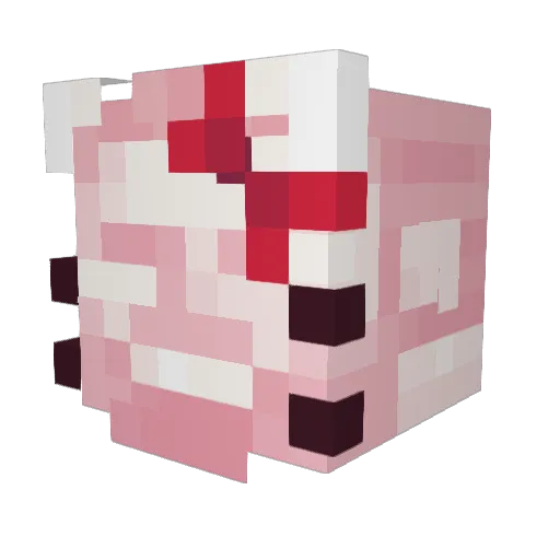 llamacvrn Minecraft avatar head, 3D render