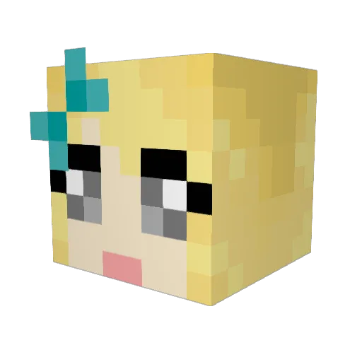 llamalove99 Minecraft avatar head, 3D render
