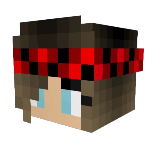 llamamama37 Minecraft avatar head, 3D render