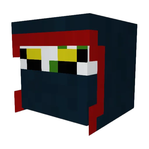 llamas042 Minecraft avatar head, 3D render