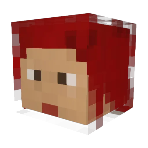 llamathepotato99 Minecraft avatar head, 3D render