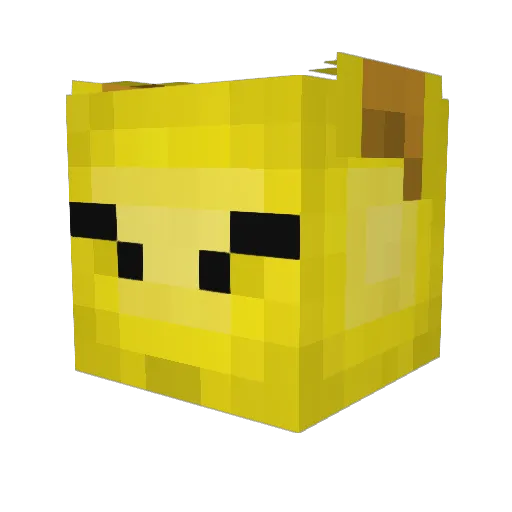 llangzs Minecraft avatar head, 3D render