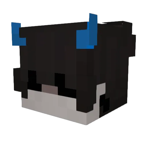 llanqui Minecraft avatar head, 3D render