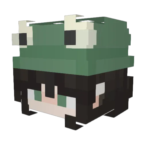 llauranne Minecraft avatar head, 3D render