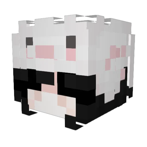 llayla Minecraft avatar head, 3D render