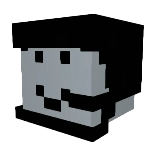 llazo Minecraft avatar head, 3D render