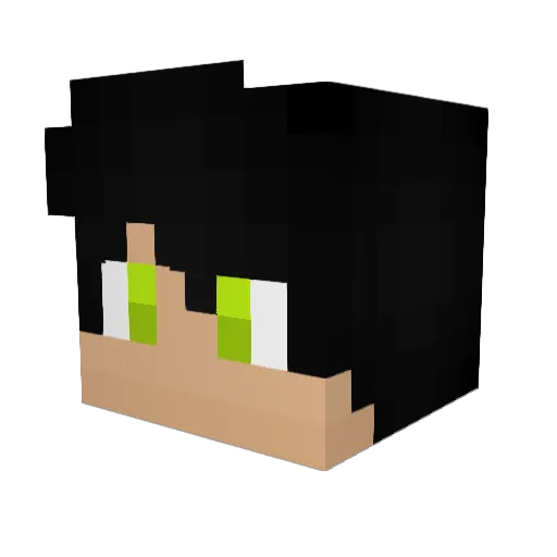 llboychris Minecraft avatar head, 3D render