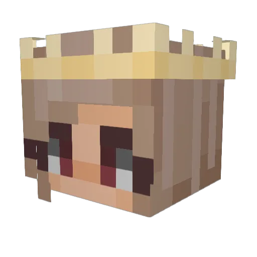 lld0ll Minecraft avatar head, 3D render