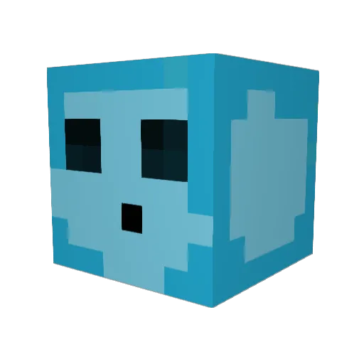 lldankll Minecraft avatar head, 3D render