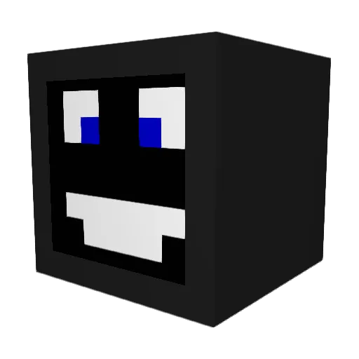 llebo Minecraft avatar head, 3D render