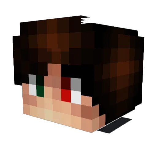 lleell Minecraft avatar head, 3D render