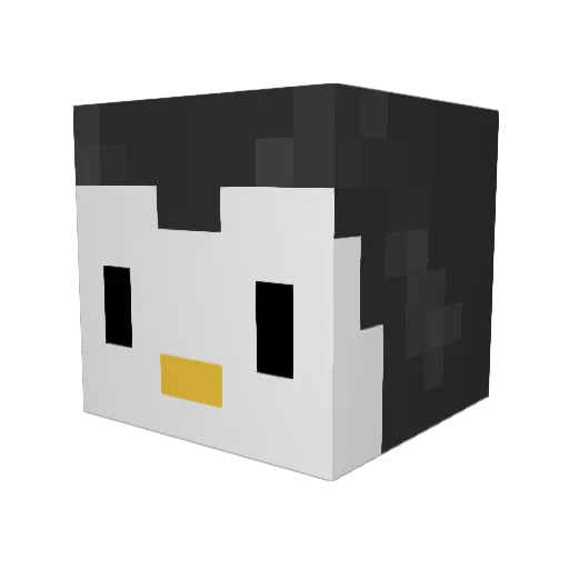 lleerr Minecraft avatar head, 3D render