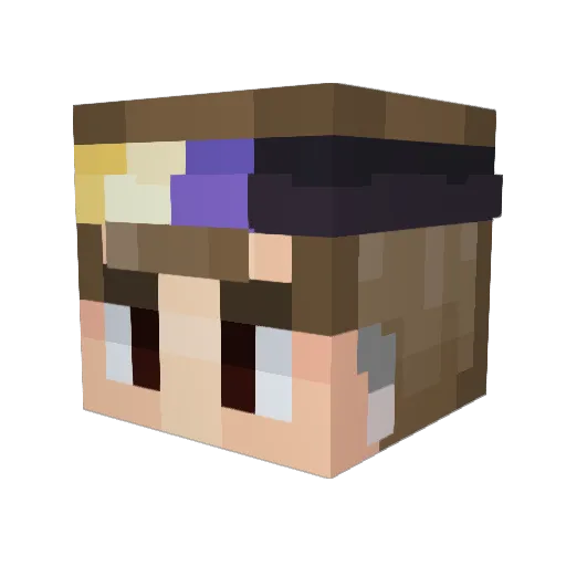 llegend344l Minecraft avatar head, 3D render