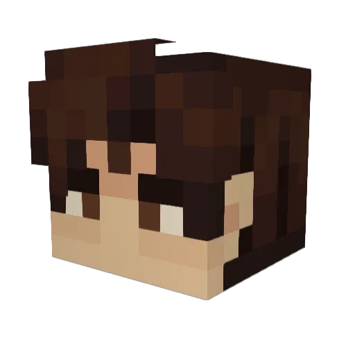llemn Minecraft avatar head, 3D render