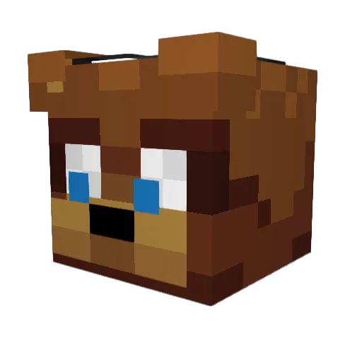 llemonliimee Minecraft avatar head, 3D render