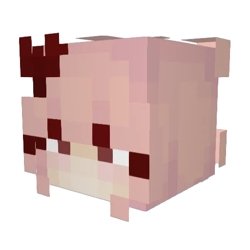 llexim Minecraft avatar head, 3D render