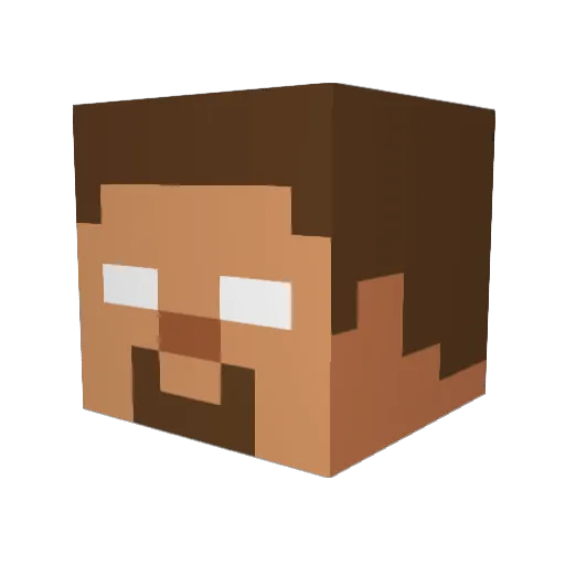 llfeischeating Minecraft avatar head, 3D render