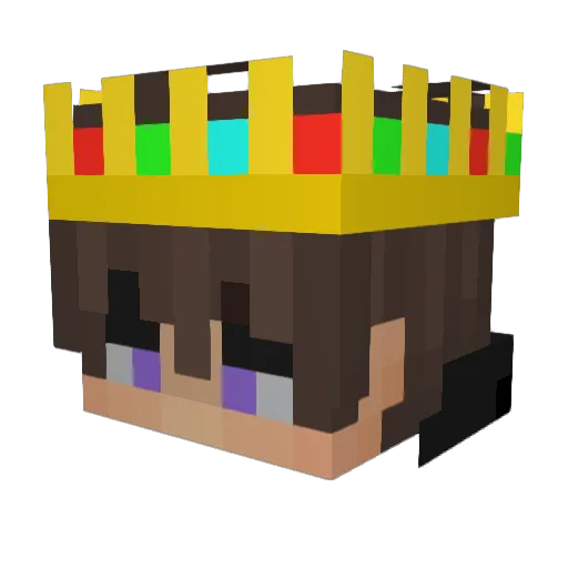llh666 Minecraft avatar head, 3D render