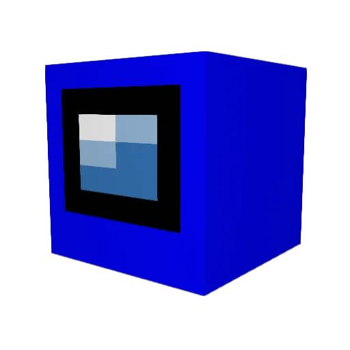lliieenn Minecraft avatar head, 3D render