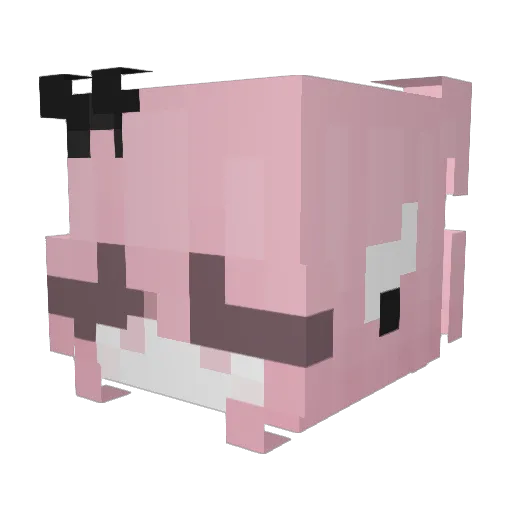 lliiky Minecraft avatar head, 3D render