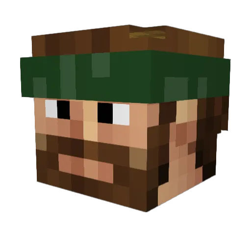 lliinnuuzz Minecraft avatar head, 3D render