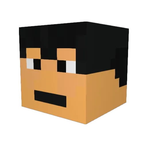 llilbits Minecraft avatar head, 3D render