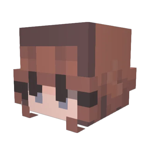 llinv Minecraft avatar head, 3D render