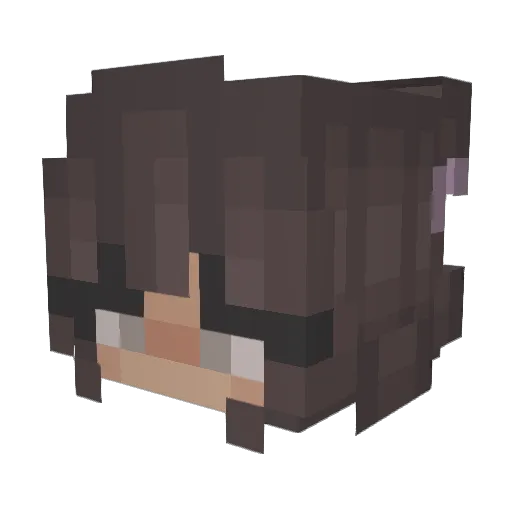 lliterallykeiraa Minecraft avatar head, 3D render