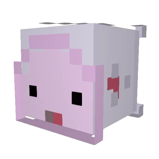 llivia Minecraft avatar head, 3D render
