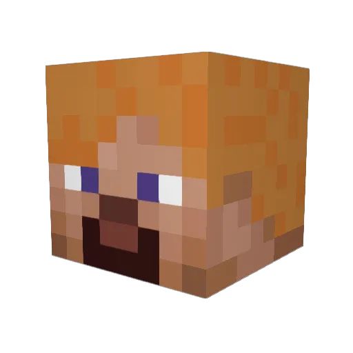lllIIIIIIIIIIlll Minecraft avatar head, 3D render