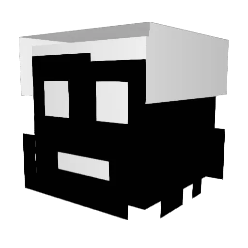 lllMBlll Minecraft avatar head, 3D render