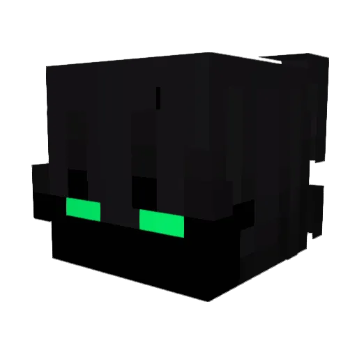 lllkloll Minecraft avatar head, 3D render