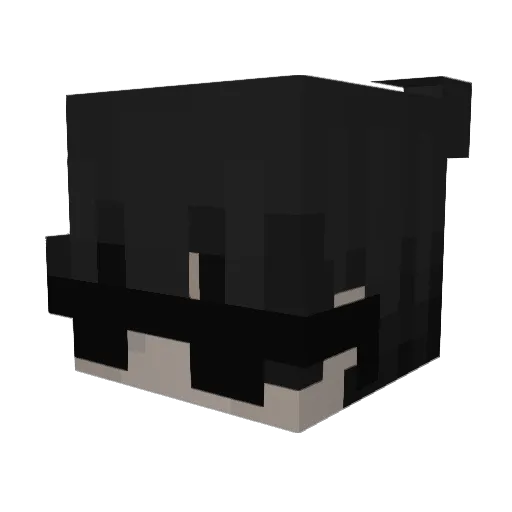 lllooe Minecraft avatar head, 3D render