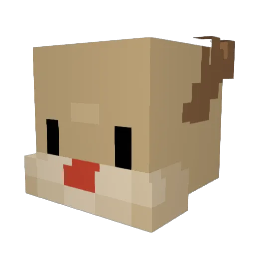 lllummplll Minecraft avatar head, 3D render