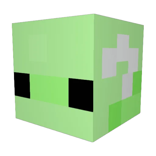 lllyoung Minecraft avatar head, 3D render