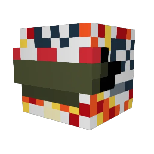 llnSaniity Minecraft avatar head, 3D render