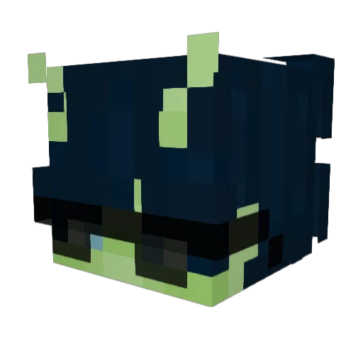 lloara Minecraft avatar head, 3D render