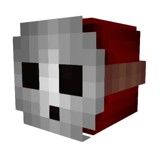 llogic Minecraft avatar head, 3D render