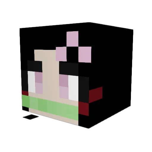 llonaj Minecraft avatar head, 3D render