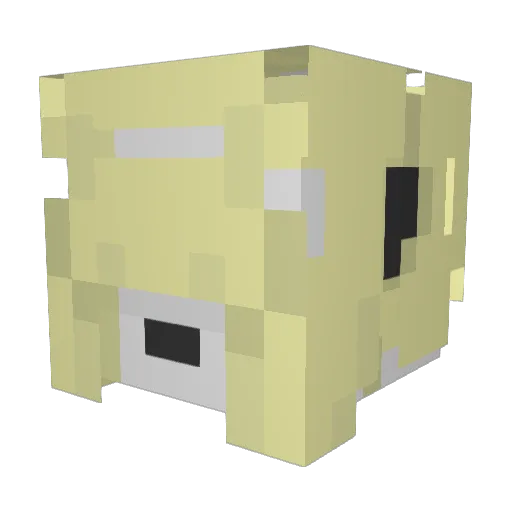 llondur Minecraft avatar head, 3D render