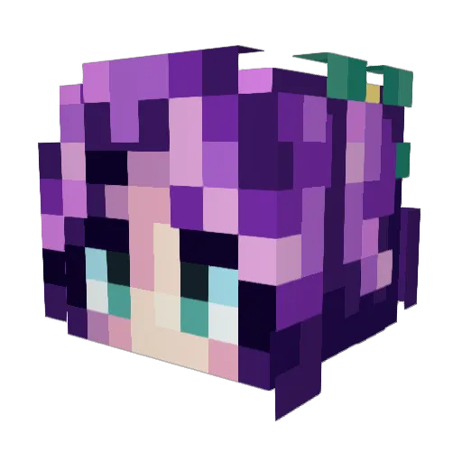 lloolu03 Minecraft avatar head, 3D render