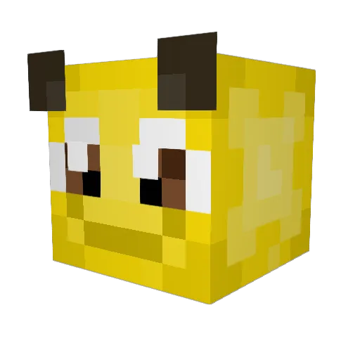 llooolll Minecraft avatar head, 3D render